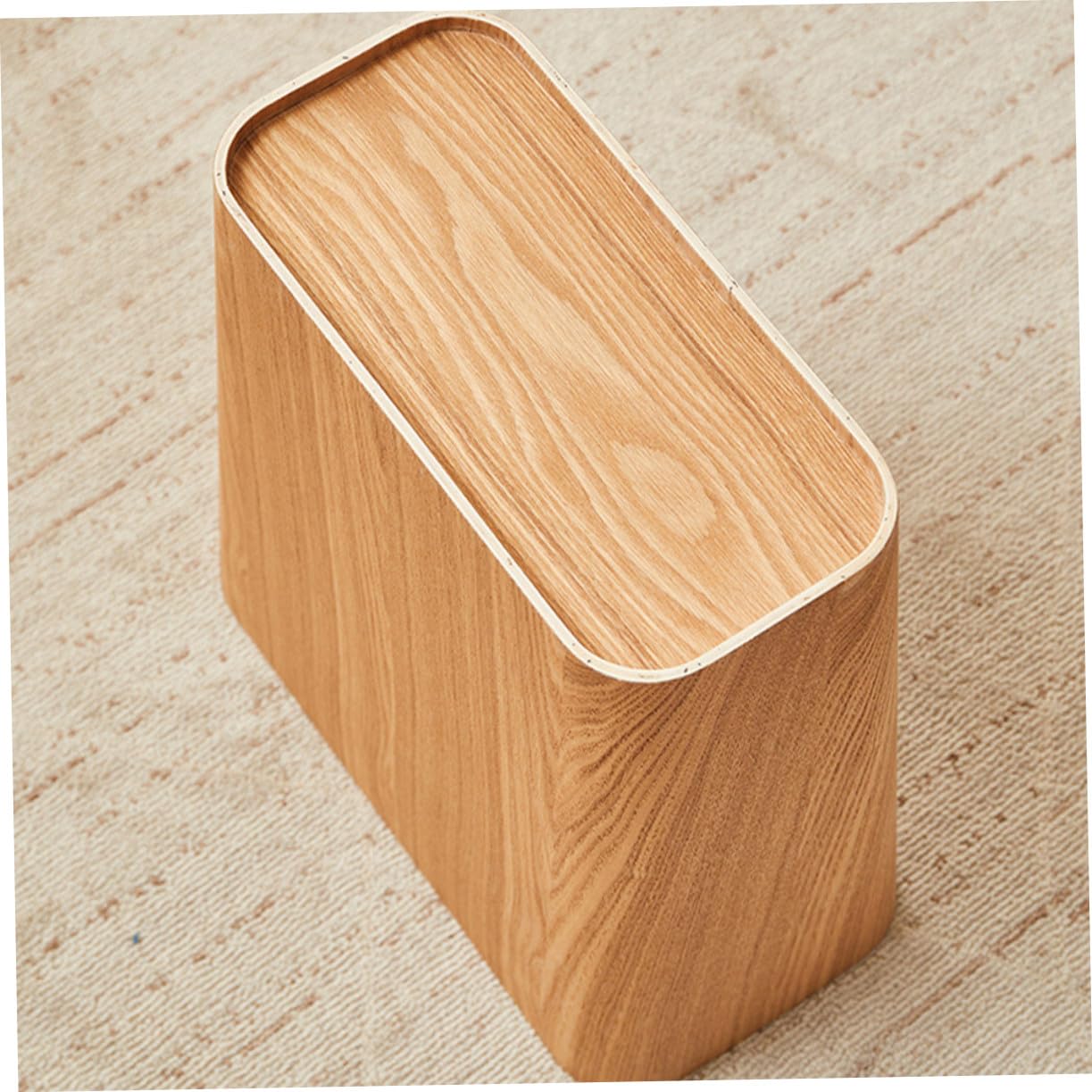 Toyvian Holzmülleimer Schmal im Modernen Stil für Wohnzimmer und Haushalt