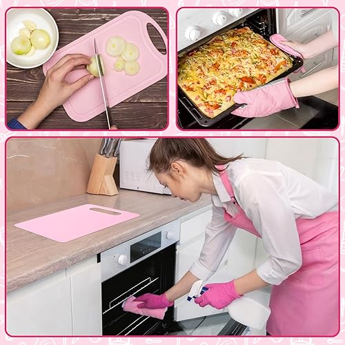 Miniatura 6 de Juego de 29 accesorios de decoración de cocina, incluye 20 utensilios de cocina de silicona, 2 paños de cocina, 2 agarraderas, 2 guantes de horno, 2