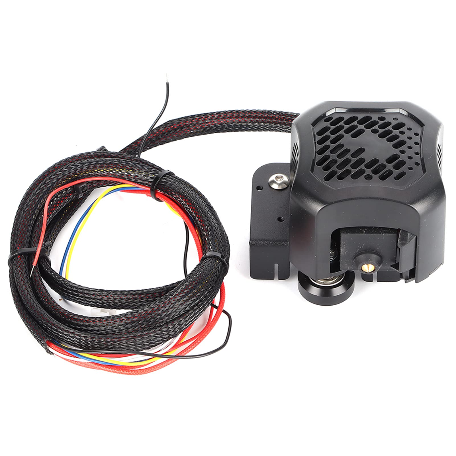 Ejoyous Kit Completo de Extrusora Ensamblada, Boquilla Extrusora de Latón de Aleación de Aluminio de 0,4 Mm CC 24 V con Kit de Tubo de PTFE, Enfriamiento de Calefacción Estable, para Usuarios de