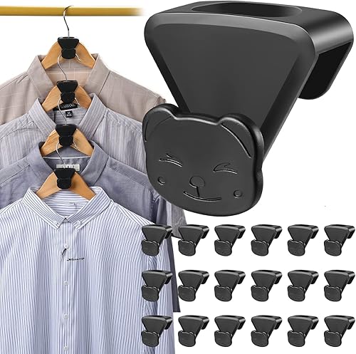 SUHERCBD Paquete económico de 54 ganchos para colgar ropa que ahorran espacio, paquete de 3 ganchos como se ve en la televisión, crea hasta 5 veces