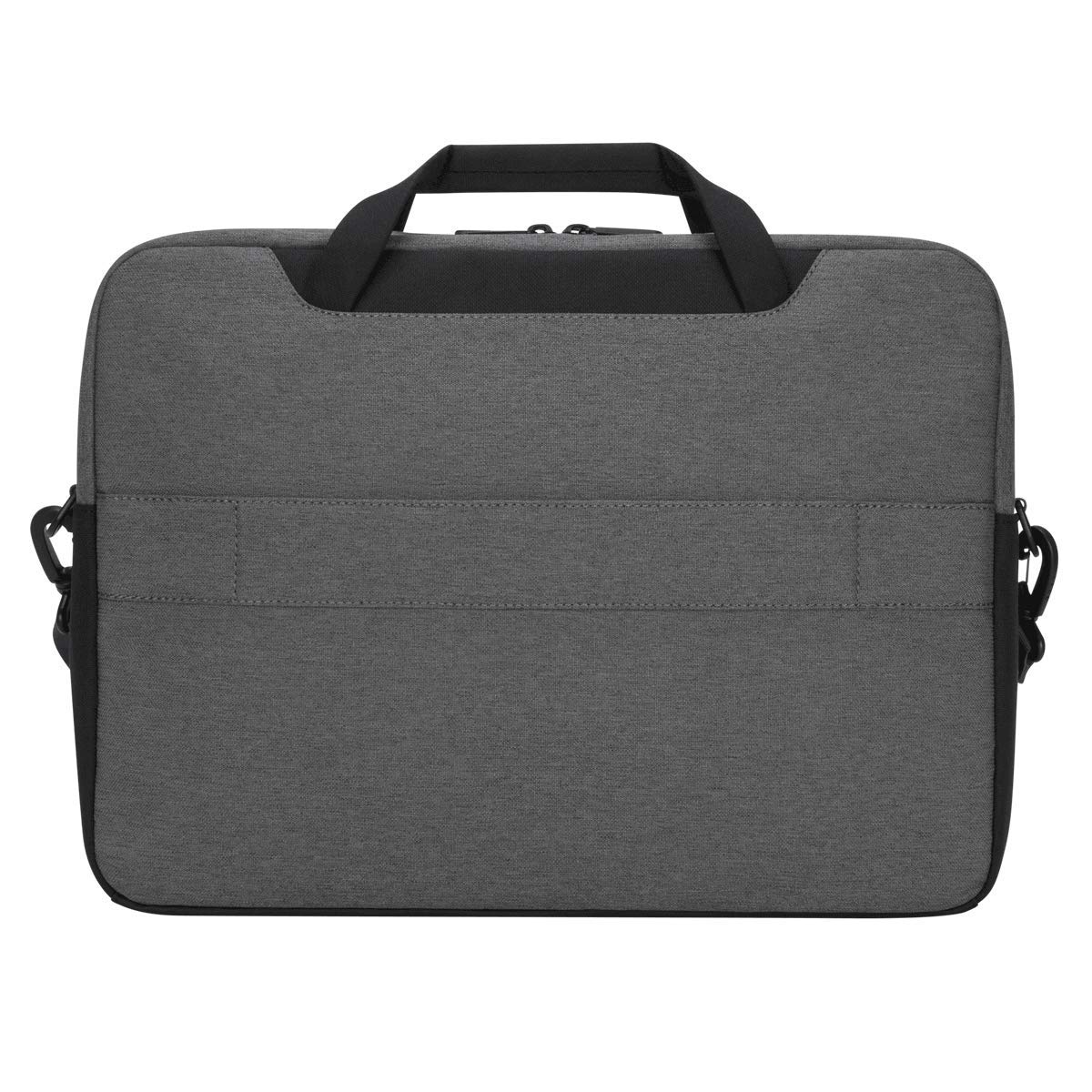 Targus Cypress Maletín con EcoSmart para viajeros de negocios y escuela con 2 compartimentos, correa acolchada para el hombro, funda protectora para portátil de 15.6 pulgadas, gris claro (TBT92602GL)