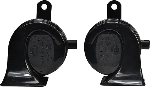 Vista 76 de HELLA 011225851 Kit de bocina de trompeta BX negra de 12 V (Vw)