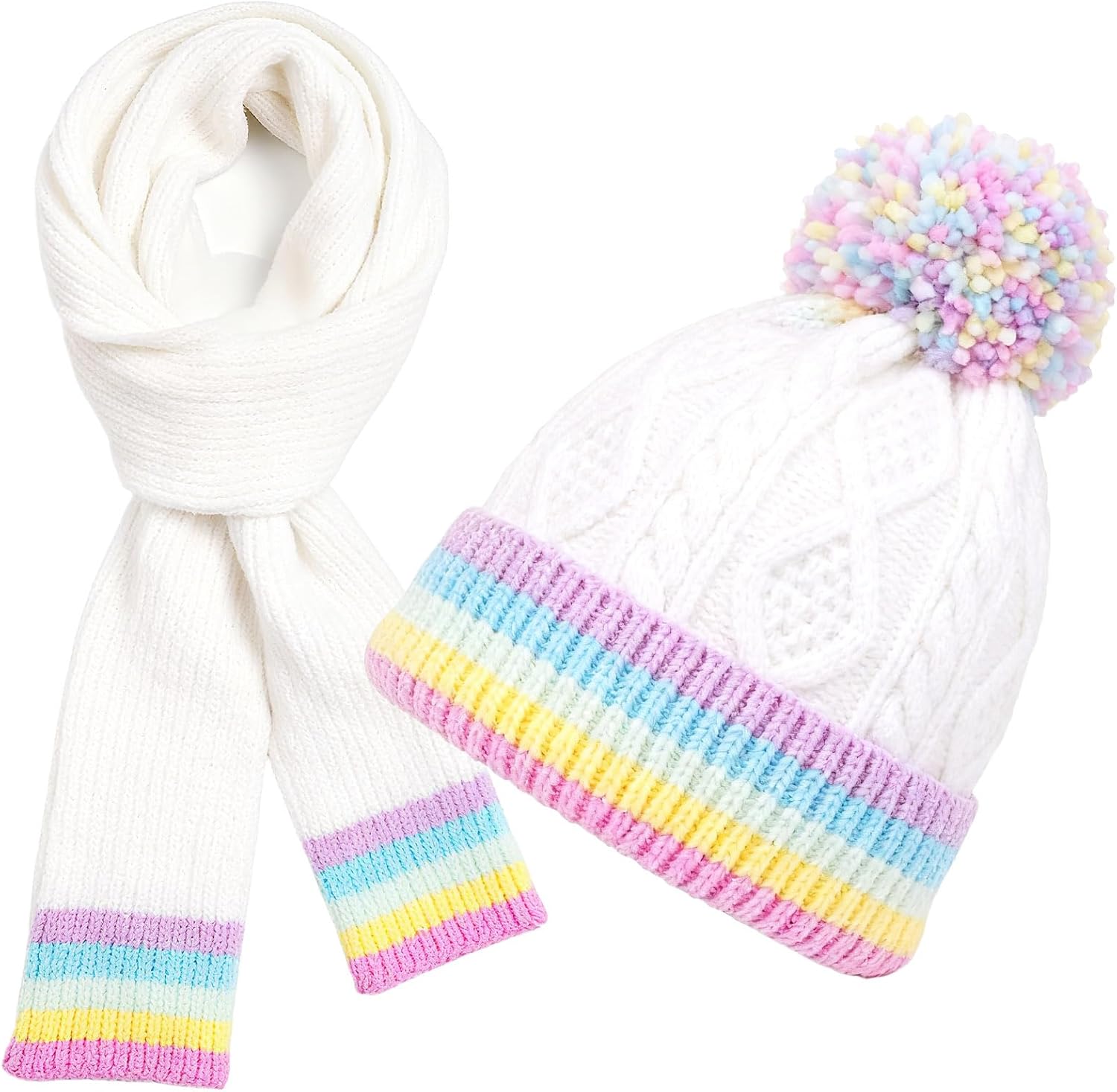 PinkSheep Toddler Winter Hat,Cute Girls Warm Beanie with Pom Pom and Fleece Lined Winter Hats,Fashion Kids Knit Beanies Cap PinkSheep Toddler Winter Hat,Cute Girls Warm Beanie with Pom Pom and Fleece Lined Winter Hats,Fashion Kids Knit Beanies Cap