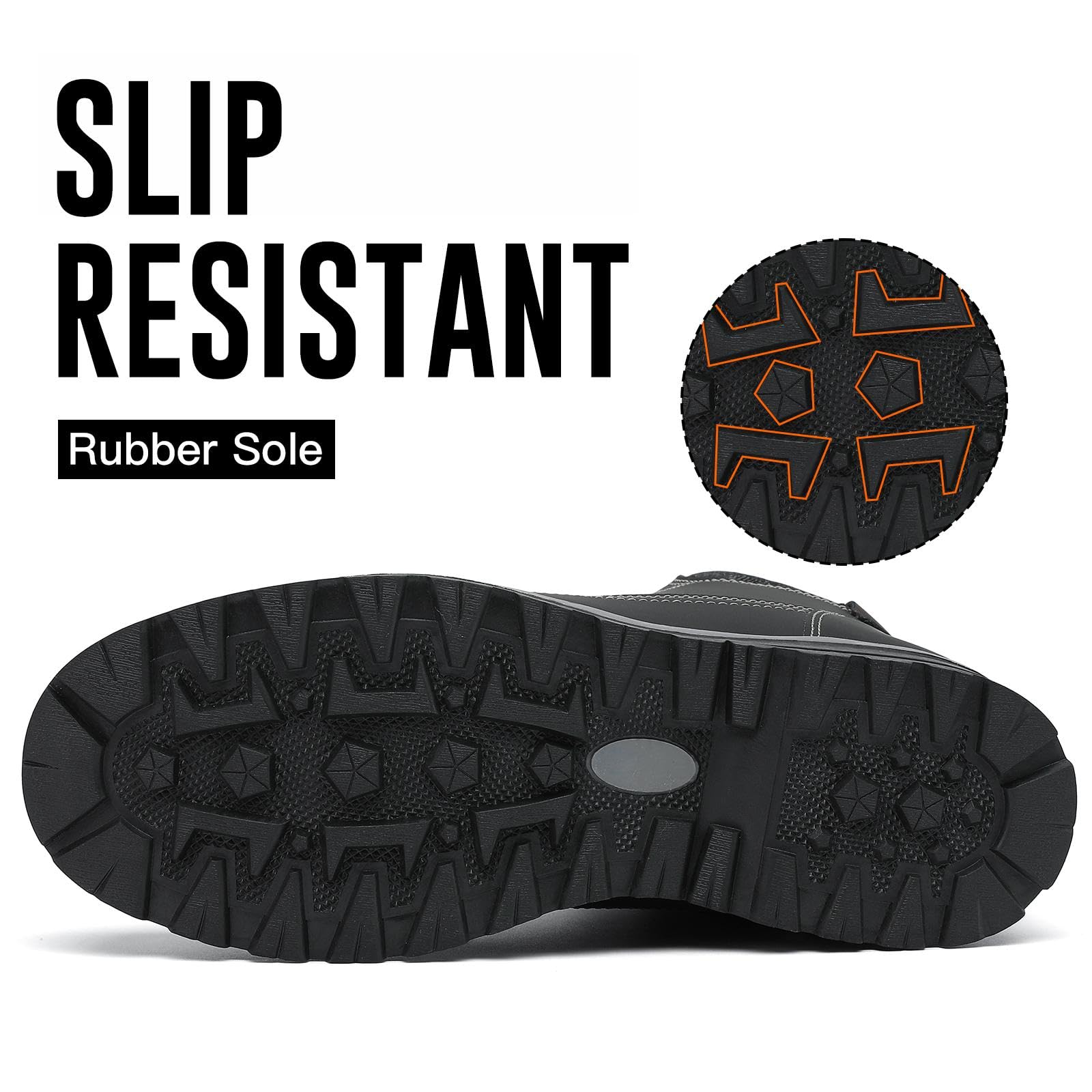 Mishansha Scarpe Uomo Stivaletti da Trekking Eleganti Scarpe da Ginnastica Stivali da Escursionismo Invernali Impermeabile Outdoor