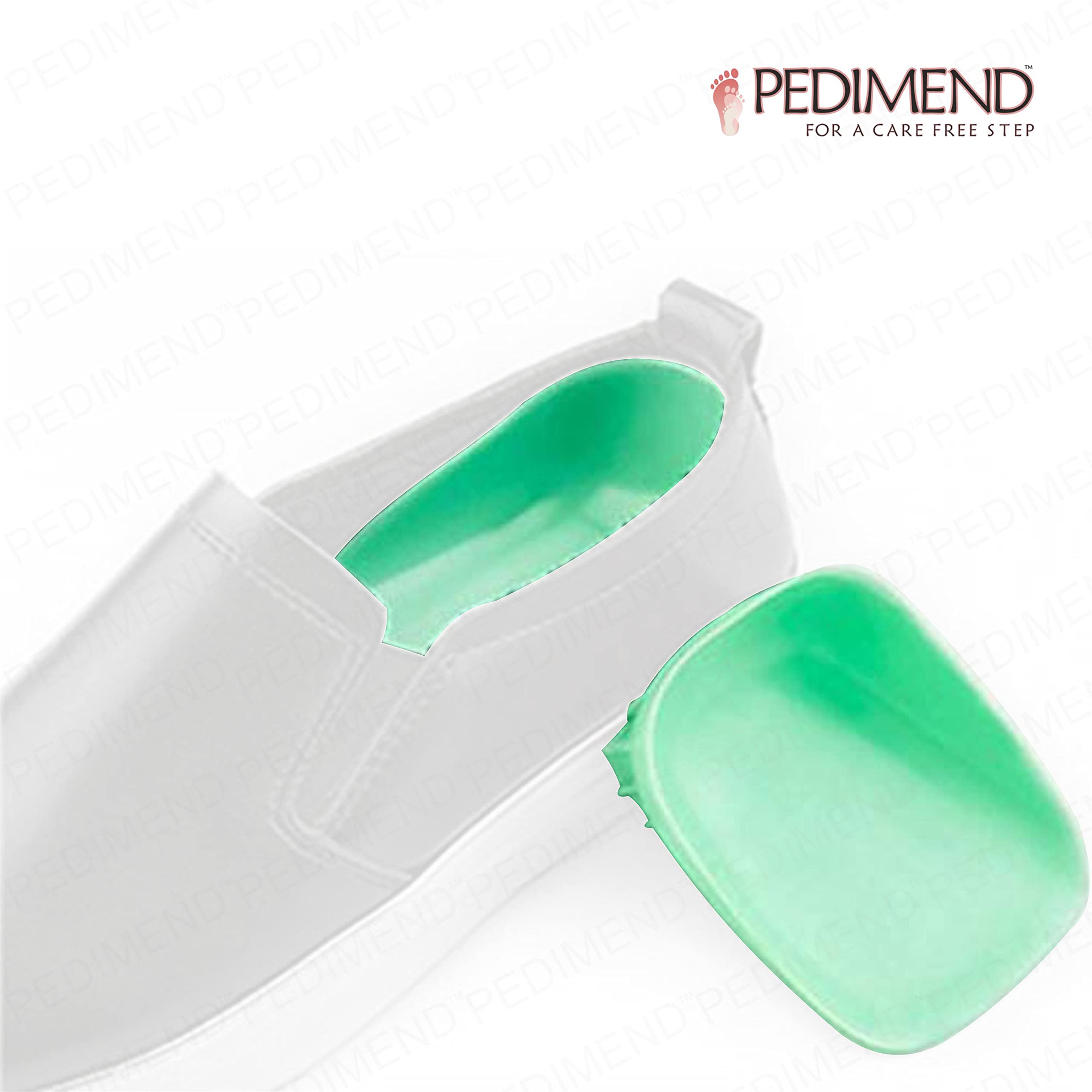 PedimendTM, 2 paia di solette per fascite plantare, doppio cuscino, resistenti e confortevoli, in gel, per tallone posteriore, tendinite tibiale e sport, sollievo dal dolore di Achille, supporto