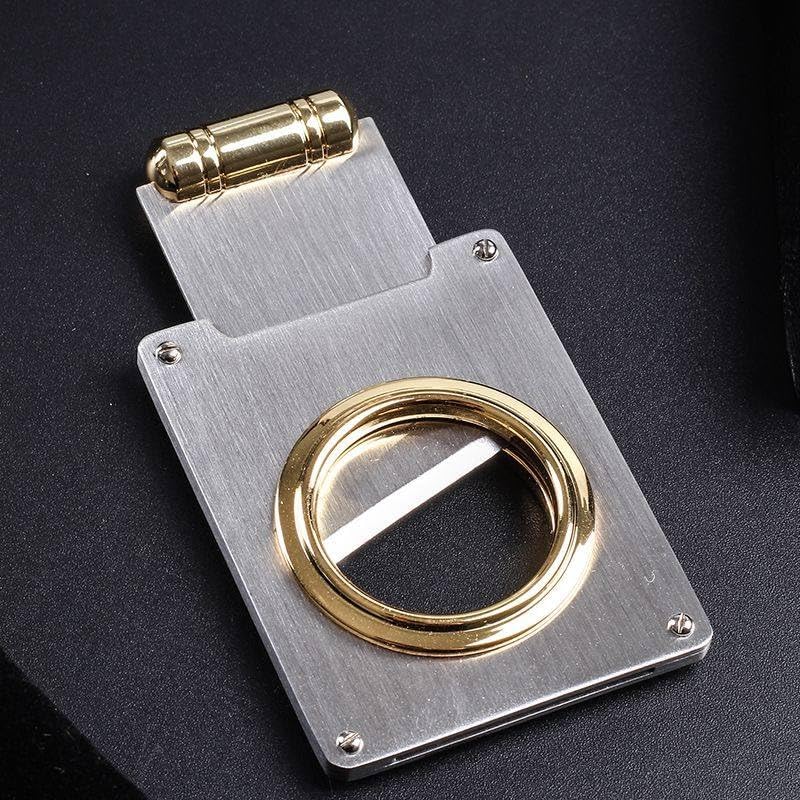 Cigar Cutter Stainless Steel Single Edge Scissors Slicer Portable Metal Smoking Accessories Tool