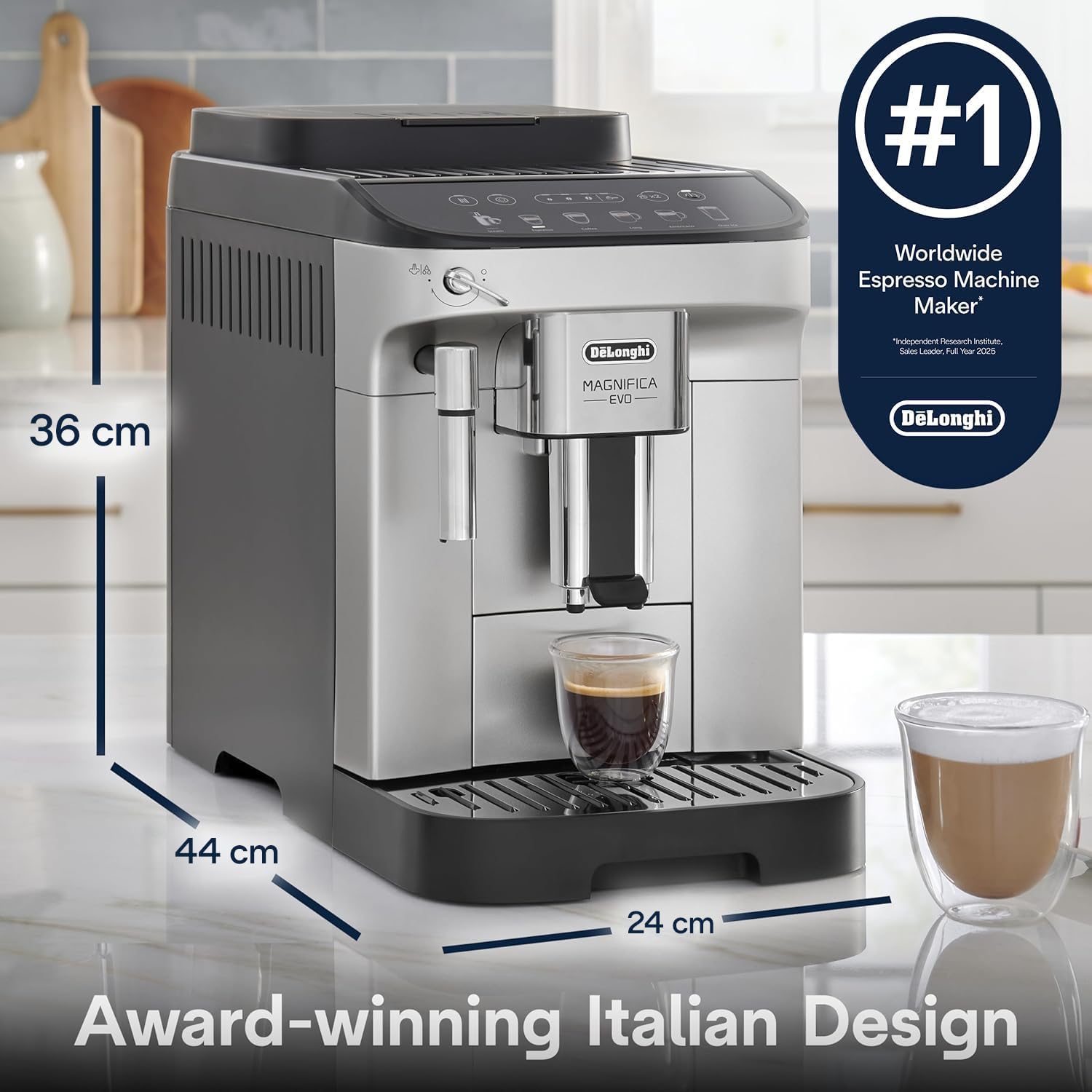 De'Longhi Magnifica Evo Automatic Espresso & Coffee Machine with