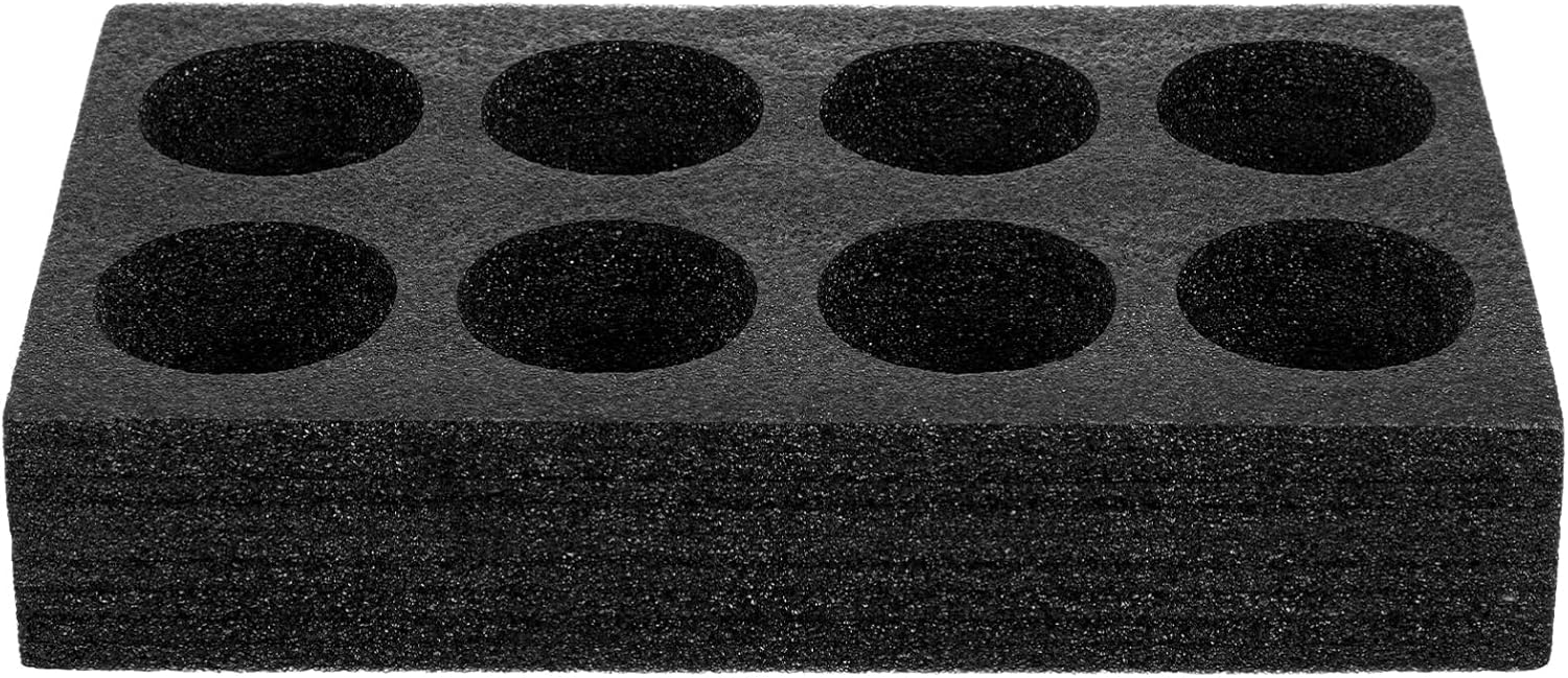Ipetboom 6pcs Beverage Takeout Tray Eight Cup Holder Slots Cotton Drink Carrier for Safe Transport of Tea and Soft Drinks for Takeout Packing