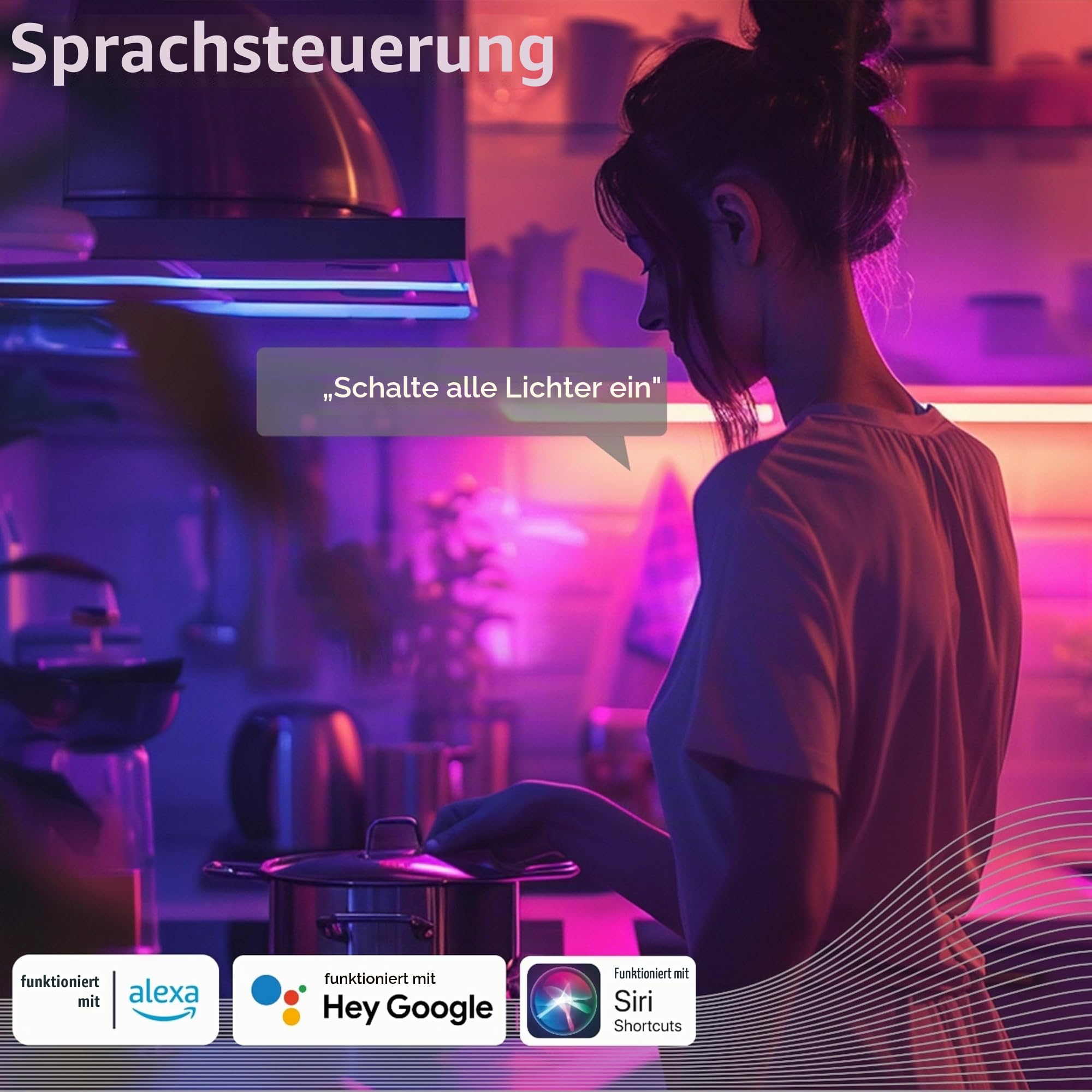 CALEX Smart LED Pendelleuchte, GU10, 3-flammig, höhenverstellbar, RGB-Farben & kalt- bis warmweiß Licht, dimmbar, WLAN App- & Sprachsteuerung, Matt Schwarz