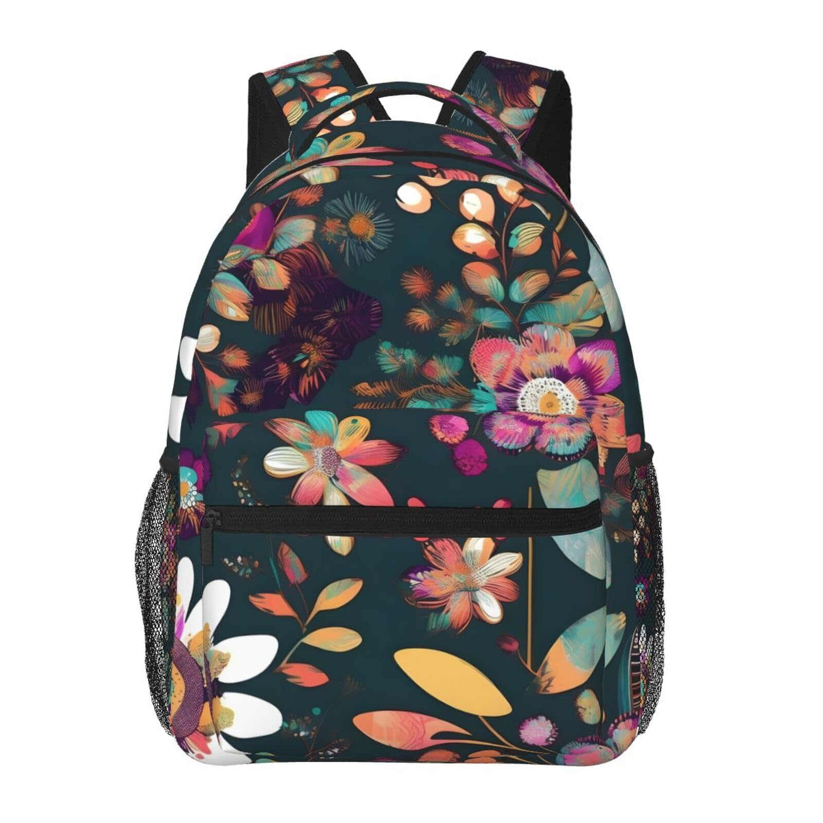 Sac à dos imprimé note de musique et motif floral bohème - 8
