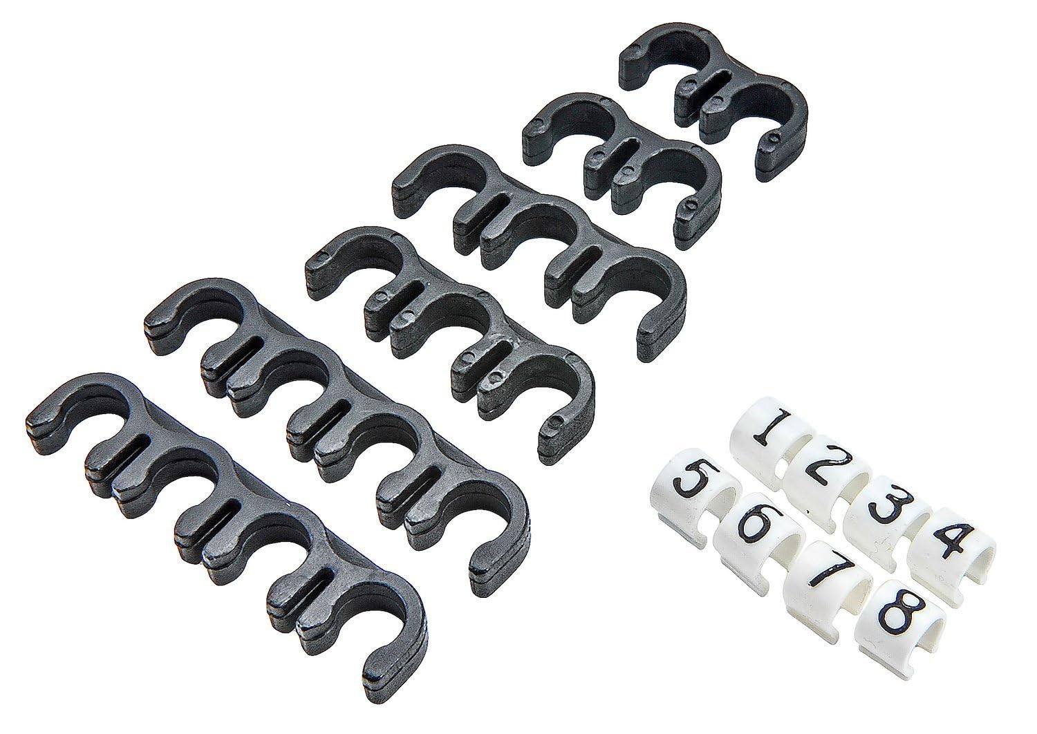 JEGS Ultra Pow�r Wires | 8.5mm | Made in USA | Includes (8) Wires, Wire Markers, Wire Separators, and Dielectric Grease | 90 Degree HEI Distributor Terminals, 90 Degree Plug Terminals
