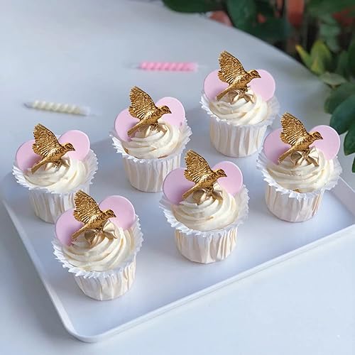 Miniatura 4 de Mujiang Moldes de silicona 3D para pastel de pájaros, moldes de silicona para decoración de tartas, chocolate, caramelo, resina, arcilla, juego de 4