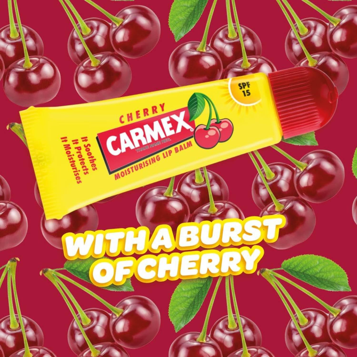 Carmex Cherry Balsamo Labbra Idratante Spf 15 12 Unità