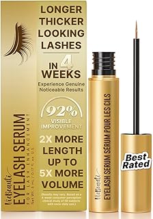 VieBeauti Lash Serum for Eyelash Growth: Eyelash Growth Serum with Advanced Formula to Boost Longer Fuller and Thicker Looking Lashes - Vegan & Cruelty-Free for Sensitive Eyes 5-Month Supply - 5 ML