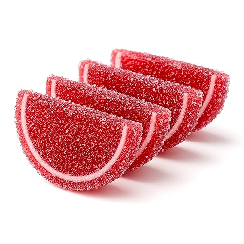 Miniatura 3 de NY SPICE SHOP Rebanadas de fruta de gelatina - 1 libra (rebanadas de fruta de gelatina de cereza) rebanadas de gelatina de caramelo - Caramelo de