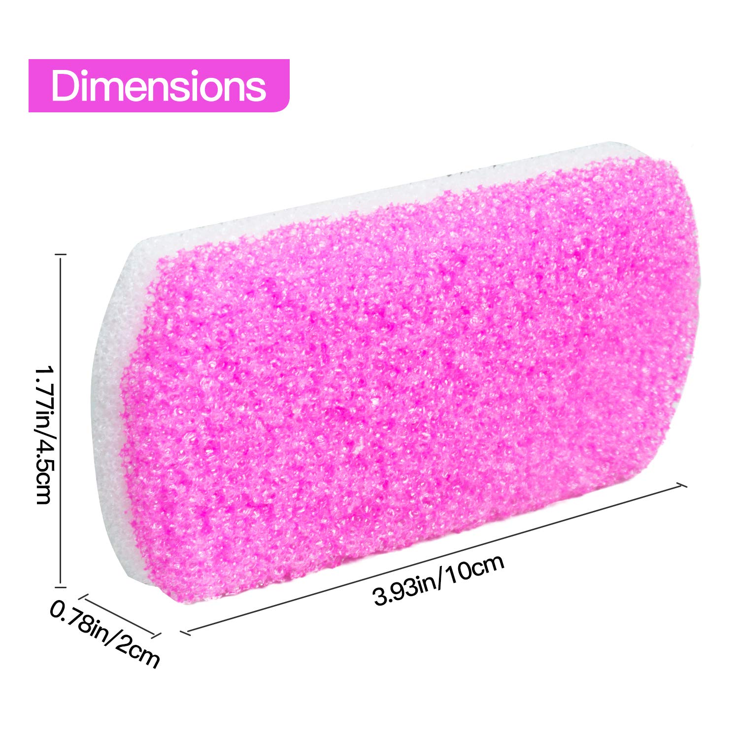 Pumice Stone for Feet (Pack of 4 Colors), CHIALSTAR 2 in 1 Callus Remover and Pumice Pad, Pedicure Stone Scrubber for Smooth Feet, Hands and Body, Exfoliation Tool to Remove Dead Skin : Beauty & Personal Care