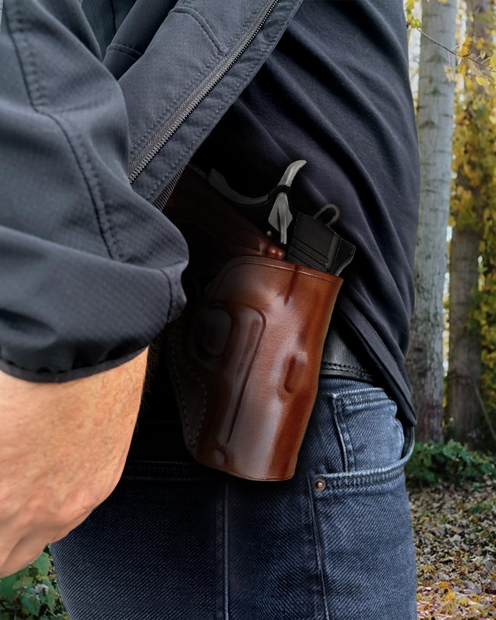 Amazon.com : Masc Premium Leather OWB Paddle Holster for Ultra