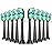 Toptheway Replacement Toothbrush Heads Compatible with Philips Sonicare Protectiveclean Dailyclean Plaque Control Electric Toothbrush 4100 5100 5300 C2 W2 G2 Black, 10 Pack