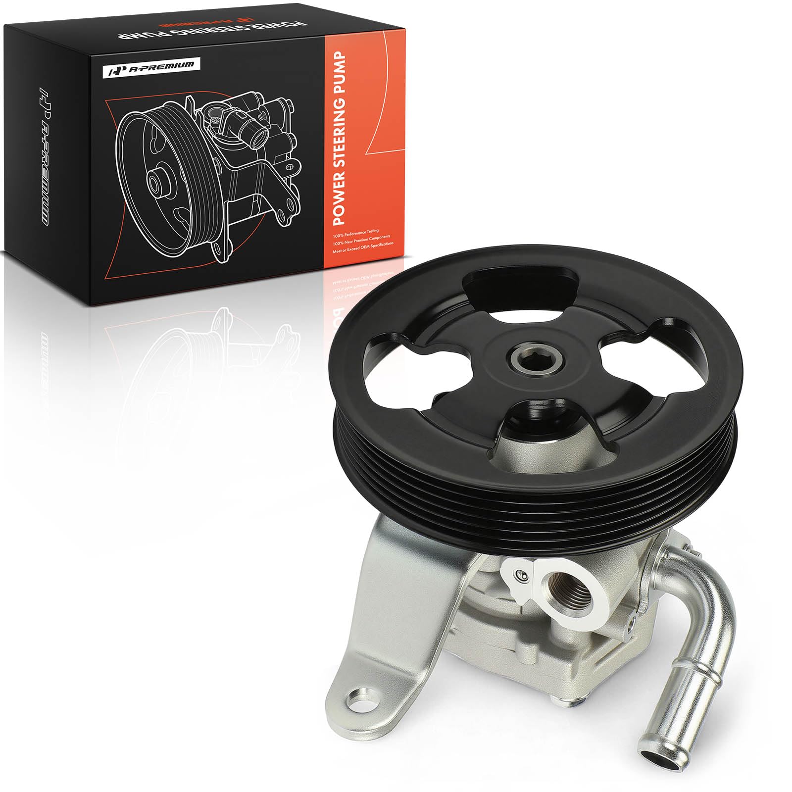 A-Premium Power Steering Pump, with Pulley, Compatible with