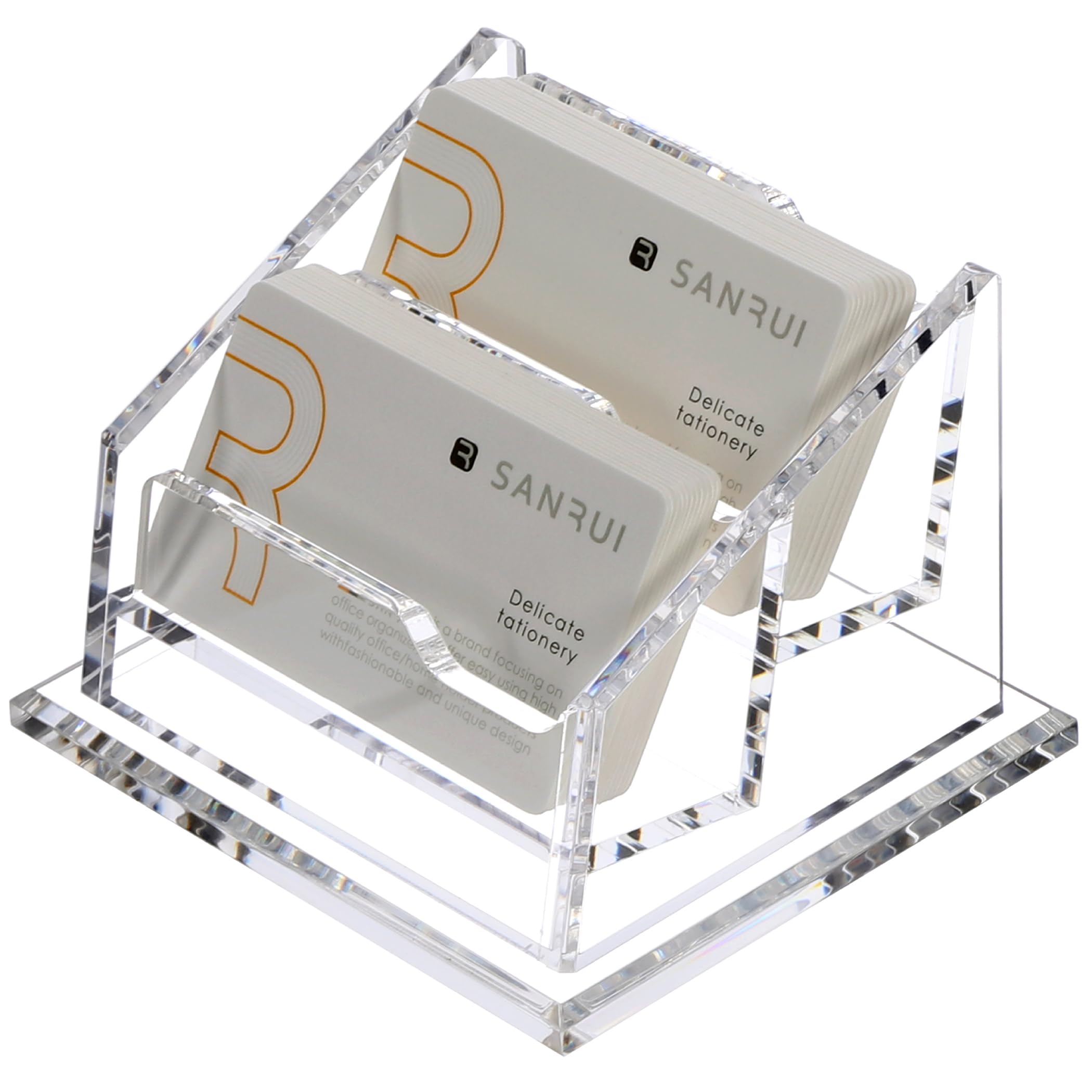 Produktbild von 6 Pcs Visitenkartenhalter Acyrl, Transparent Visitenkartenständer, 9*6