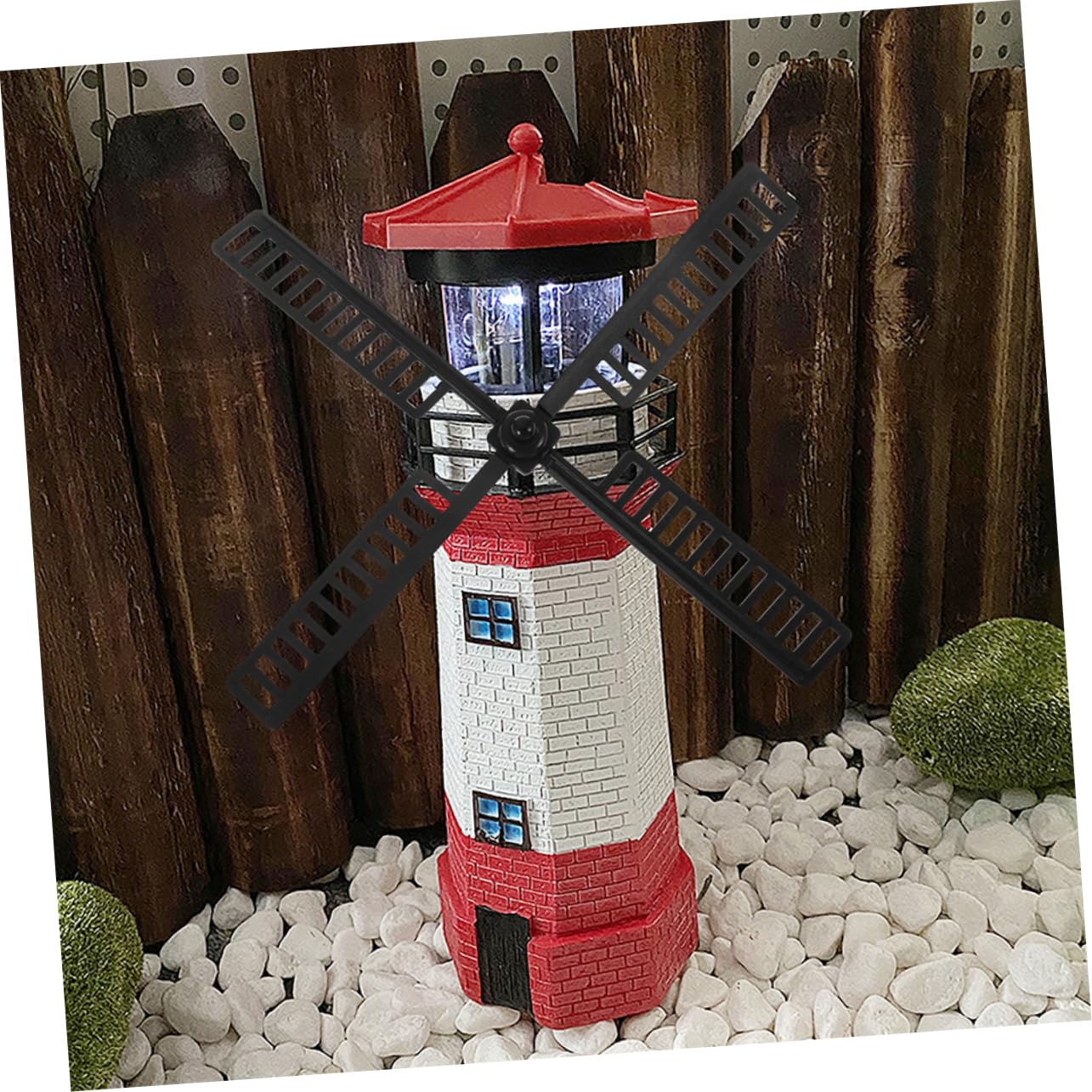 BESPORTBLE Molino De Viento Faro Aspas De Ventilador Decoraciones De Jardín De Molino De Viento para Exteriores Aspas De Aspas De Molino De Jardín 10 Piezas*4