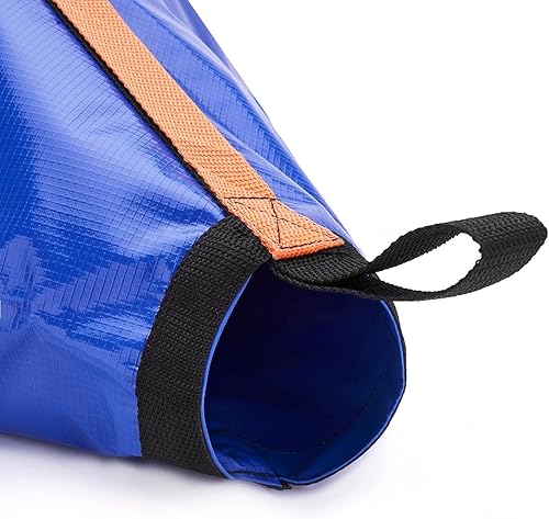 Miniatura 4 de MOOCY Calcetín de deriva con línea de volcado, arnés y boya para barco de pesca, kayakpontón (25 pulgadas para barco de 14 a 18 pies)