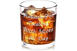 Futtumy Whiskey Glass: The Perfect Gift for Coworkers Who Deal with Idiots