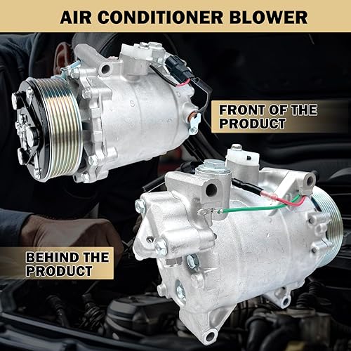 Miniatura 85 de Compresor de aire acondicionado AC para Ford Police Interceptor Utility 2013-2015, Ford Explorer 2011-2015, con embrague de A/C, compresor de CA