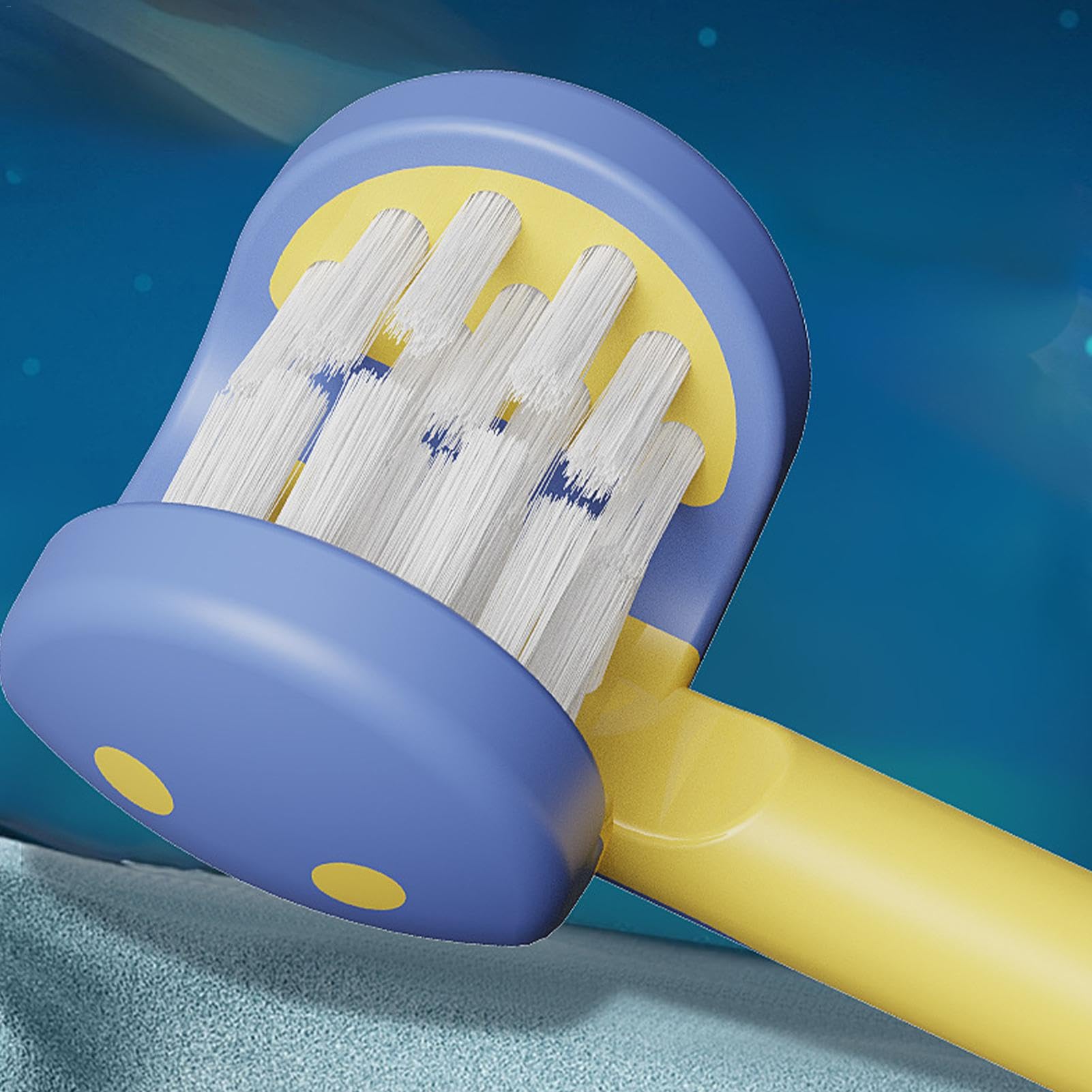 Spazzolino da denti per capelli morbidi a tre lati, spazzolino da denti | morbido per bambini piccoli, astronaut design spazzolino da denti per la cura dei denti dei bambini piccoli, spazzola morbida