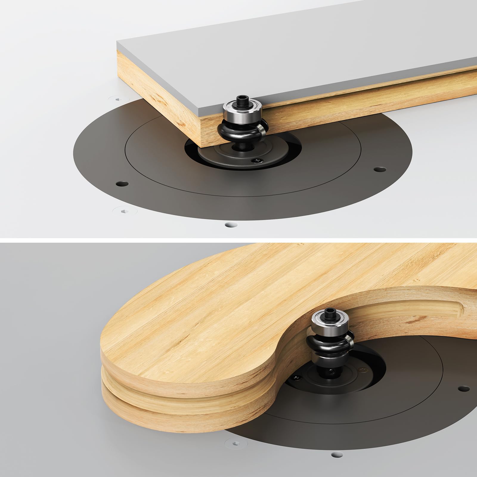 Konkavradienfräser 8mm schaft,Auskehlfräser,Rundfräser konkaver Radius,R3,Fräser für Oberfräse,Holzfräser Wolframkarbid Hartmetall Fräser für die Holzbearbeitung Kantendekor