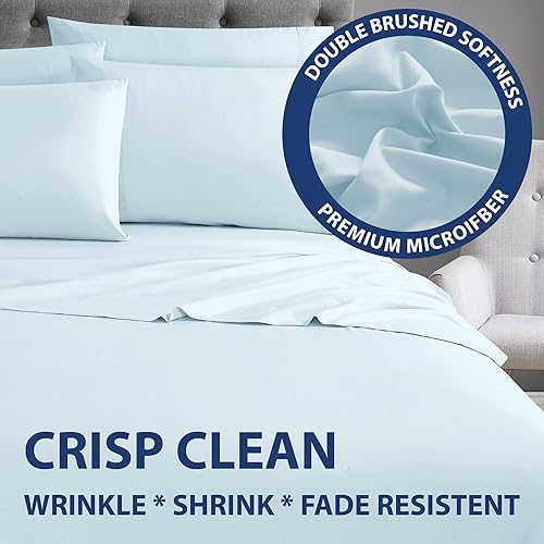 Miniatura 9 de Home Collection Micro Caress - Lujoso juego de sábanas de 3 piezas de 3 piezas de 2.16 ozm con 1 funda de almohada adicional, color marrón