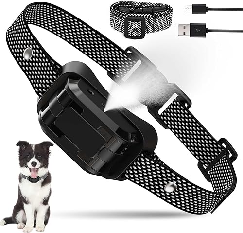 Collar de corteza de citronela para perros, sin control remoto Collar de entrenamiento para perros en aerosol, collares de ladridos de citronela