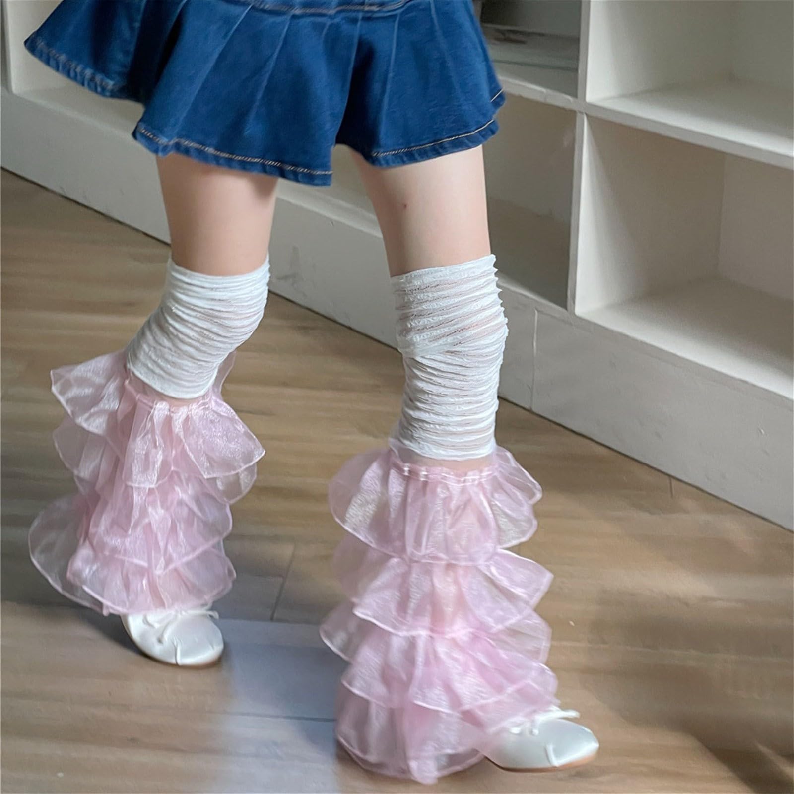 Damskie ocieplacze na nogi Gyaru Goth Leg Rib Knit Girls Boot Skarpety do domu Wewnątrz Na zewnątrz Spacery Impreza Prezenty świąteczne