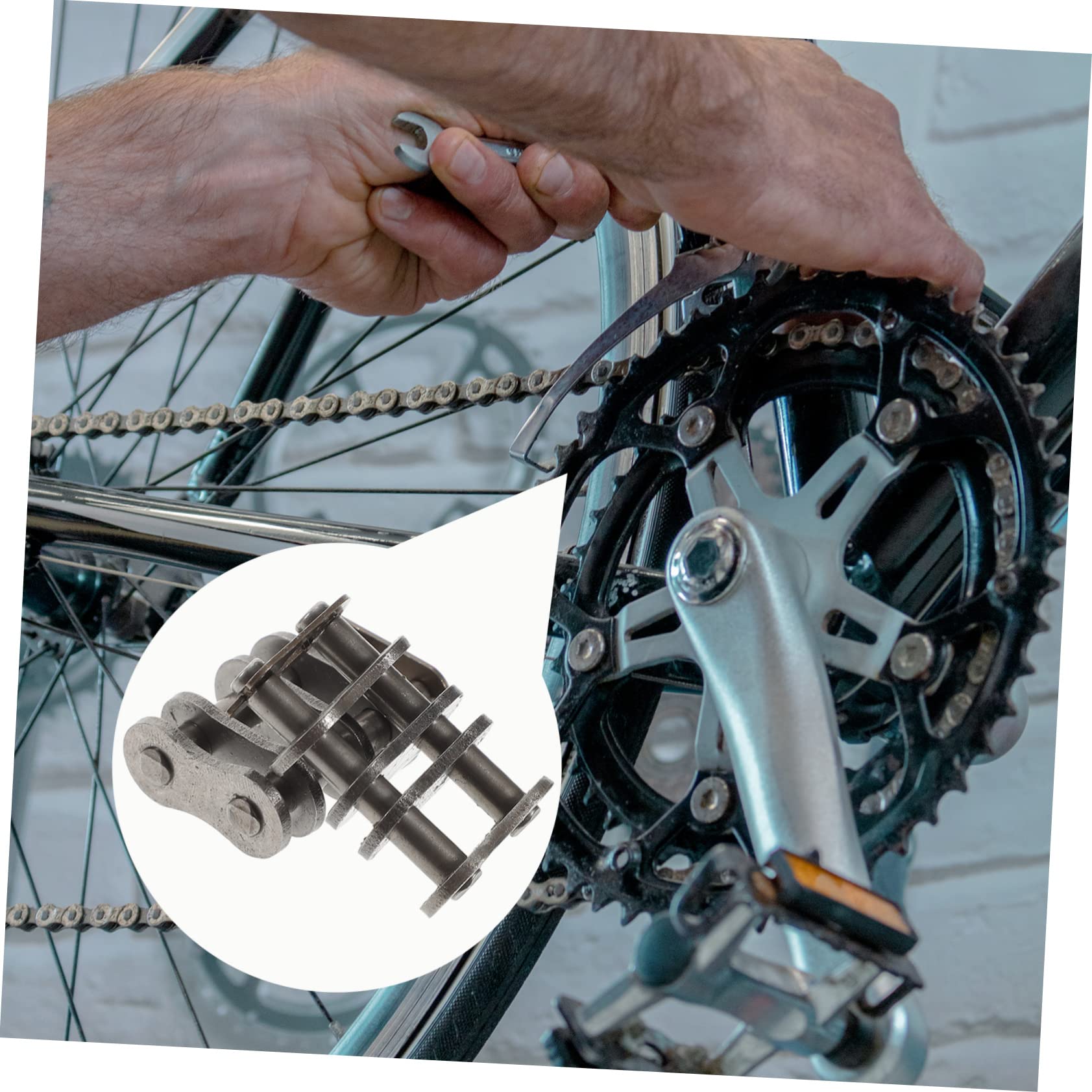 KICHOUSE Elegant Bike Chain Link 10pcs Chain Connecting Links for Motorcycles ATV and Bicycles