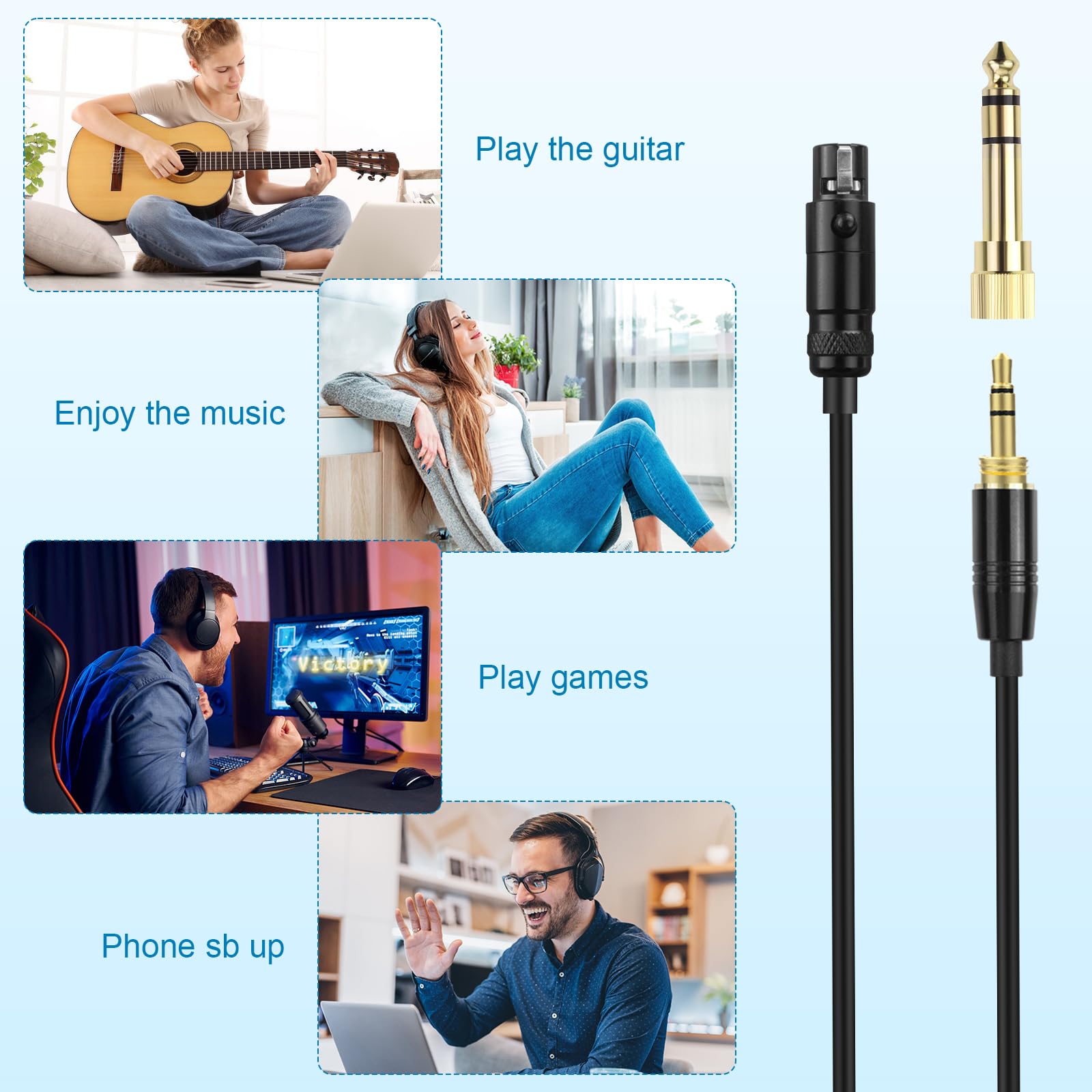 Cavo A Spirale Di Ricambio Per Cuffie AKG: Compatibile Con Q701, K702, K271, K272, K240, K141, K171