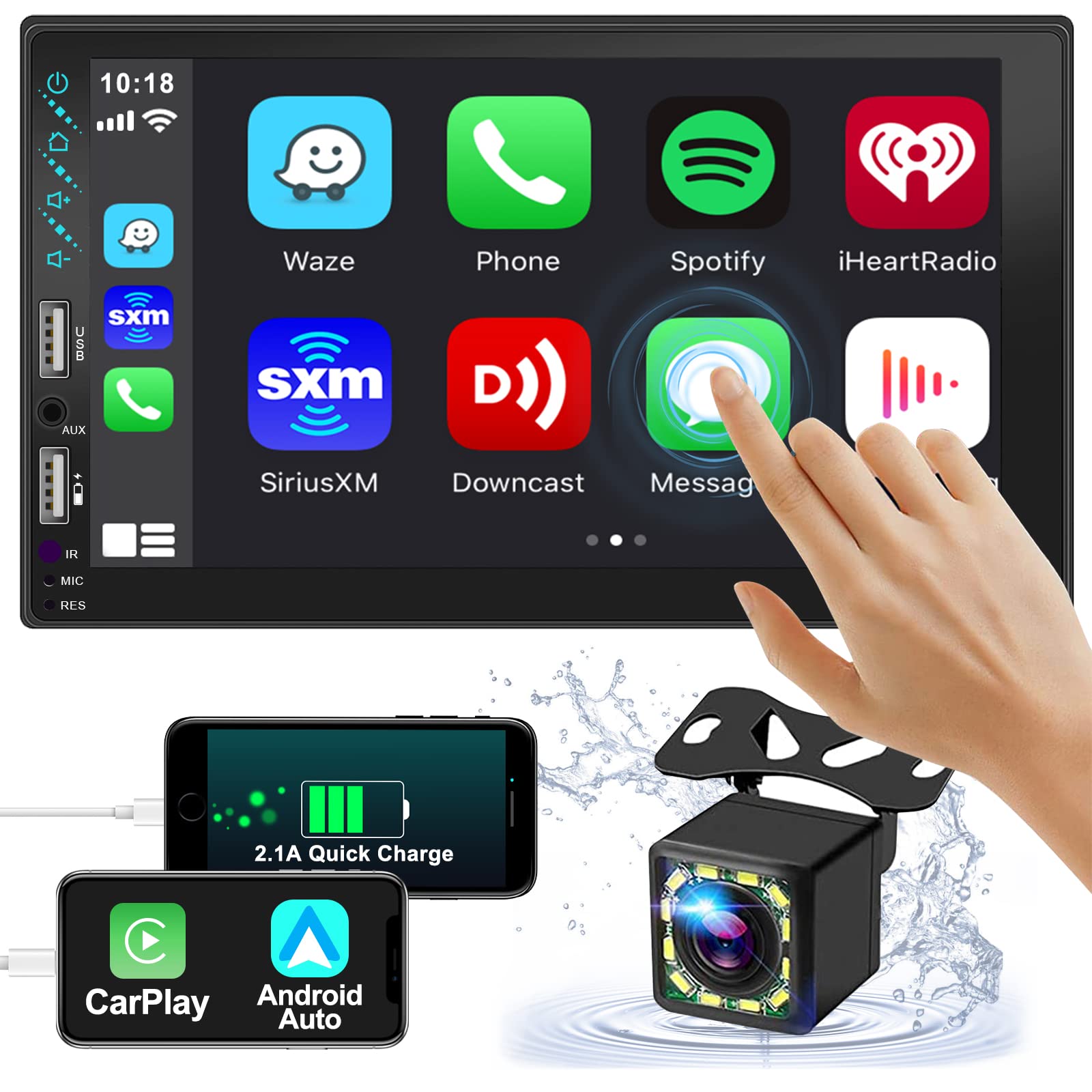 ESLYYDS Double Din Car Stereo Radio