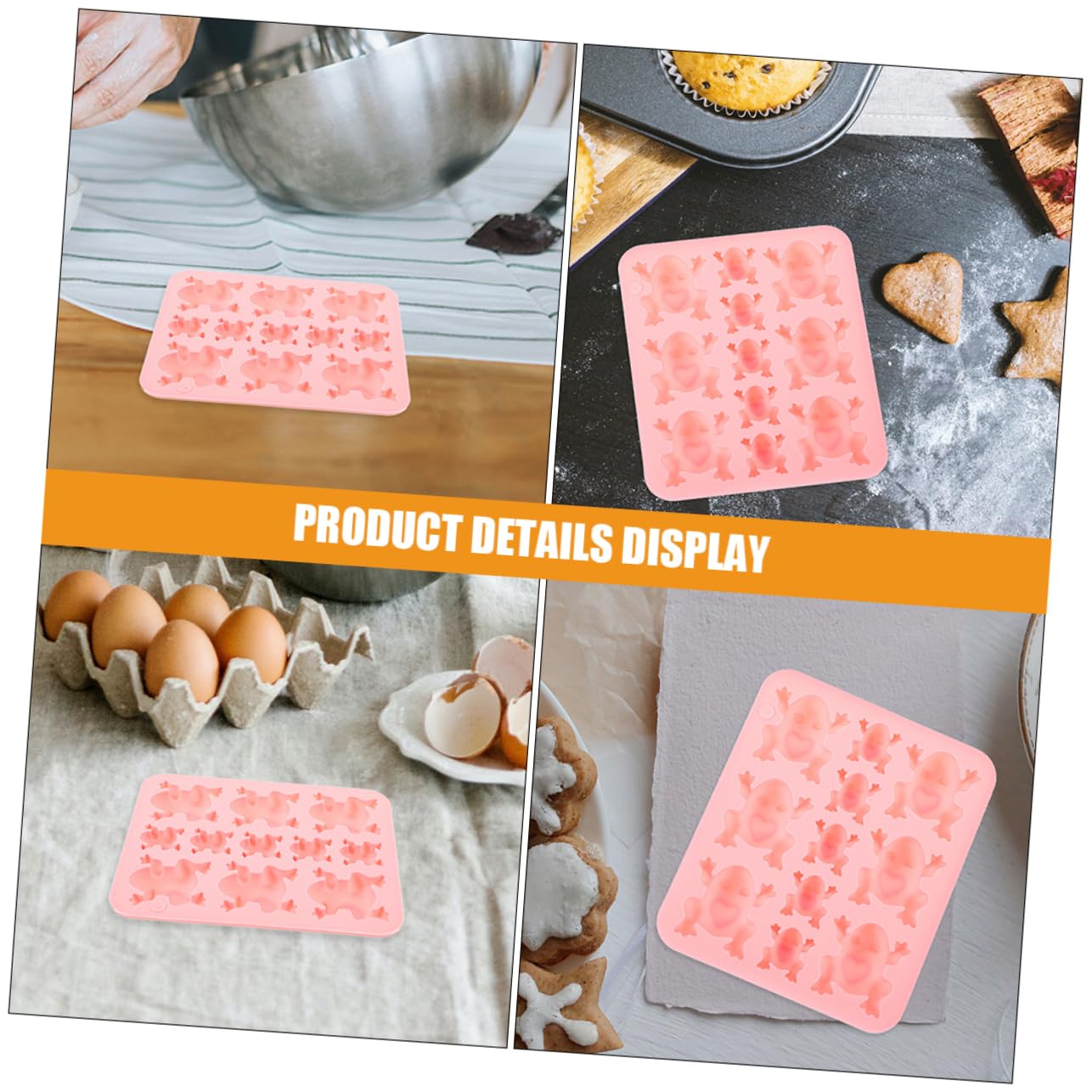HOMSFOU 5 Series Rana Chocolates Y Dulces Herramientas De Repostería Diy Flexible Limpiar Decorar Pasteles Y Fiestas 2 Piezas X 5