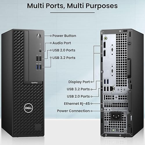 Miniatura 2 de Dell OptiPlex - PC de escritorio para juegos SFF | Intel Core i5-10500 de 10ª generación | 16 GB de RAM | SSD de 512 GB | Monitor de 24 pulgadas |