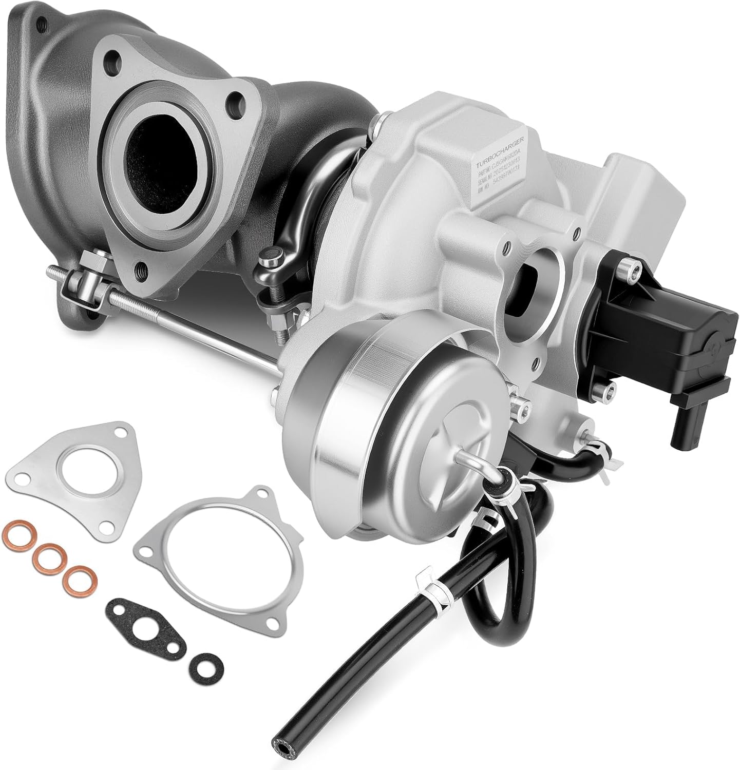 KP39 1.6 Turbo Turbocharger Kit with Gaskets Compatible with Ford Escape 2013-2016, Fiesta 2014-2017, Fusion 2013-2014, Transit Connect 2014-2015 1.6L, Turbo Charger Replace# 54399700144, CJ5G6K682DA