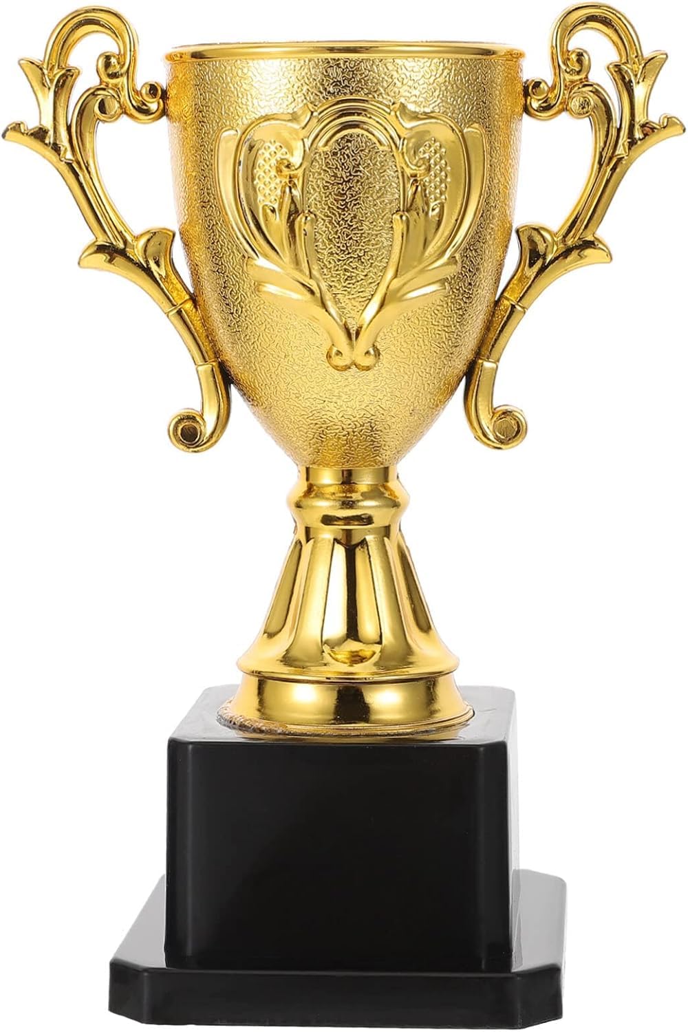 Niltracy Gold Award Trophy, Plastic Gold Trophies Competition Prize Cups Mini Trophy Award Reward Trophy Props with Base Desktop Trophy Decor for Sports Competitions Party Favors