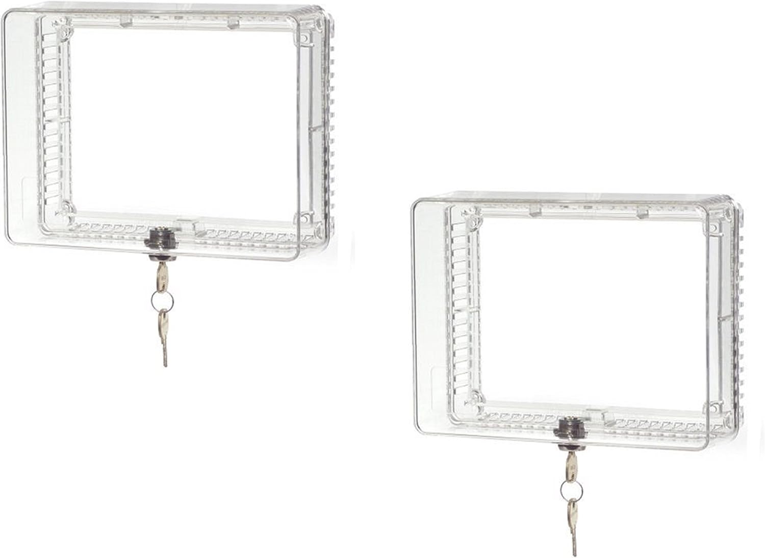 Honeywell CG511A1000 Medium Thermostat Guard with Inner Shelf to Prevent Tampering (2)
