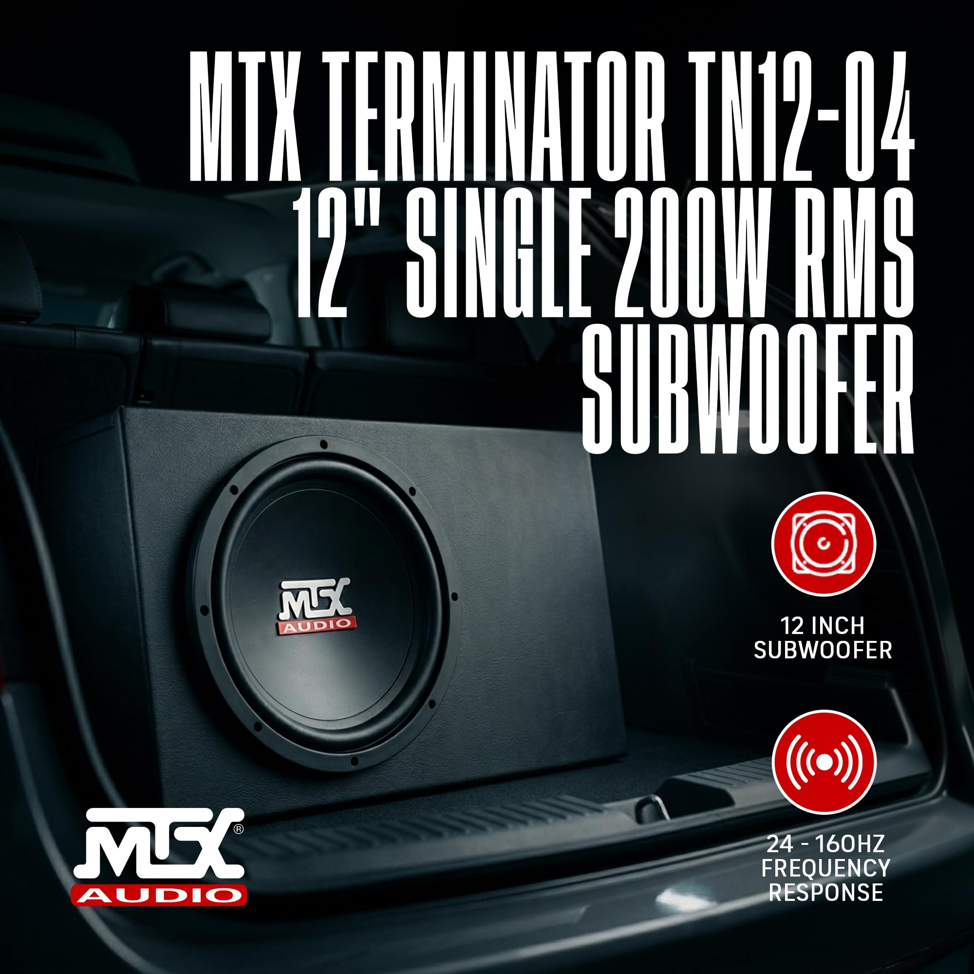 MTX Audio TN12-04 12 Single 4 ohm Terminator Series Subwoofer product thumbnail 4