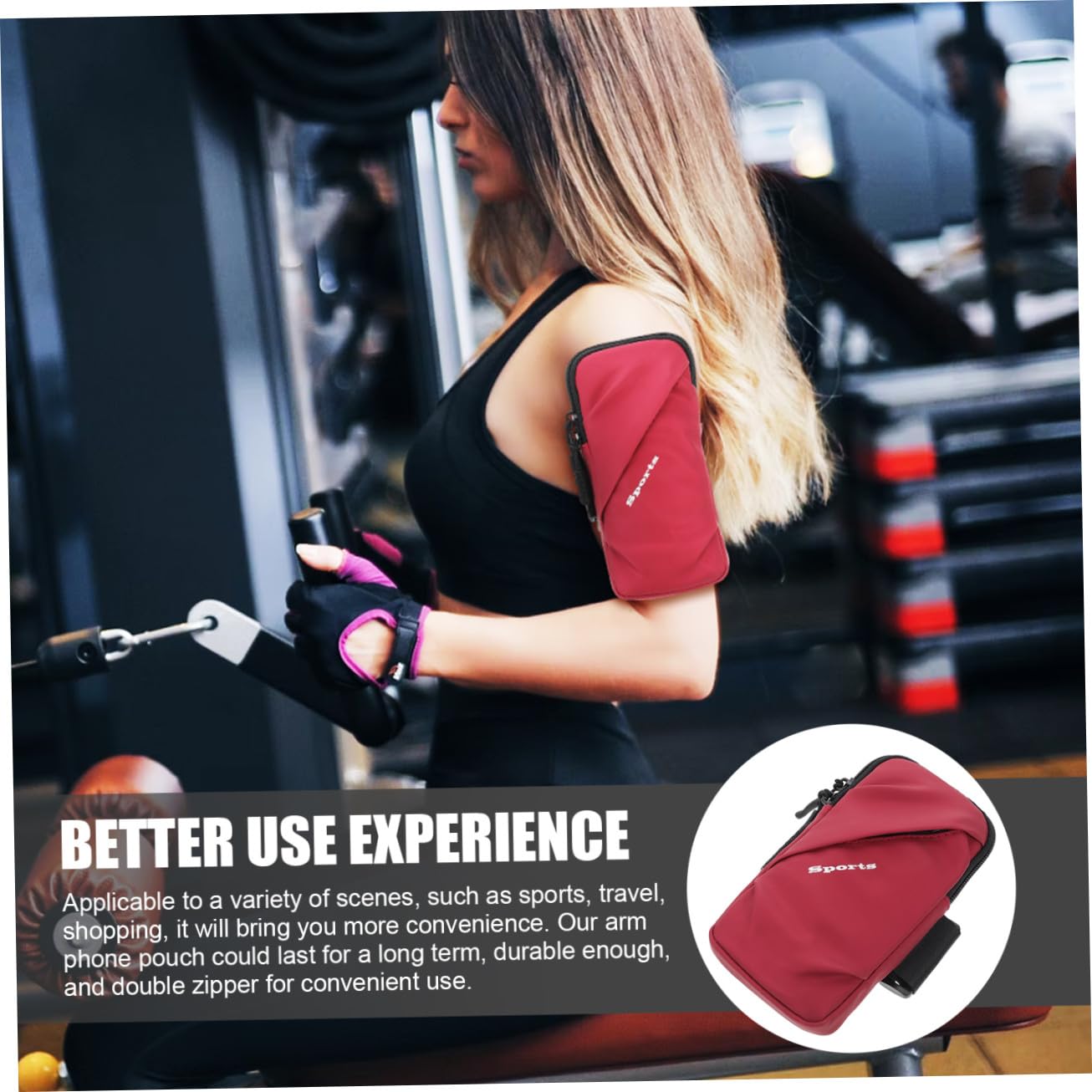 Uonlytech 4stücke Outdoor Handyarmband Für Sport wasserdichte Handytasche Für Joggen Radfahren Und Fitness Universalgröße Für Männer Und Frauen Strapazierfähiges Material