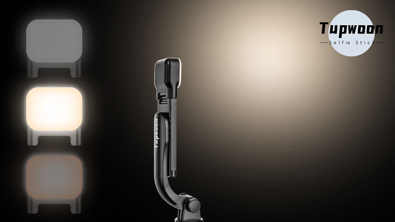 Treppiede Selfie Stick MQOUNY 51 Pollici Con Telecomando E Luce LED - Per IPhone E Android - 3
