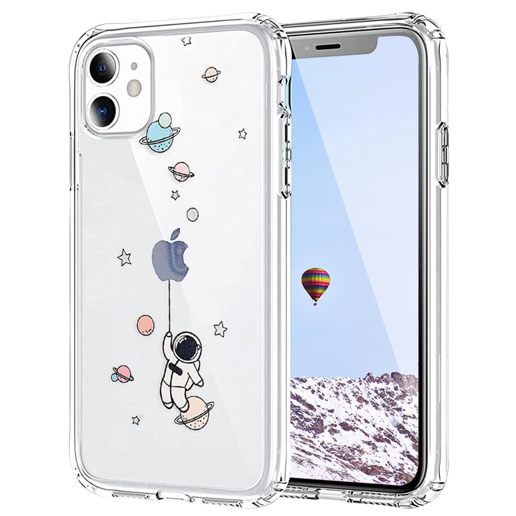 ZTOFERA - Cover per iPhone 17 Pro, con specchio di lusso trasparente, lucida morbida in TPU e