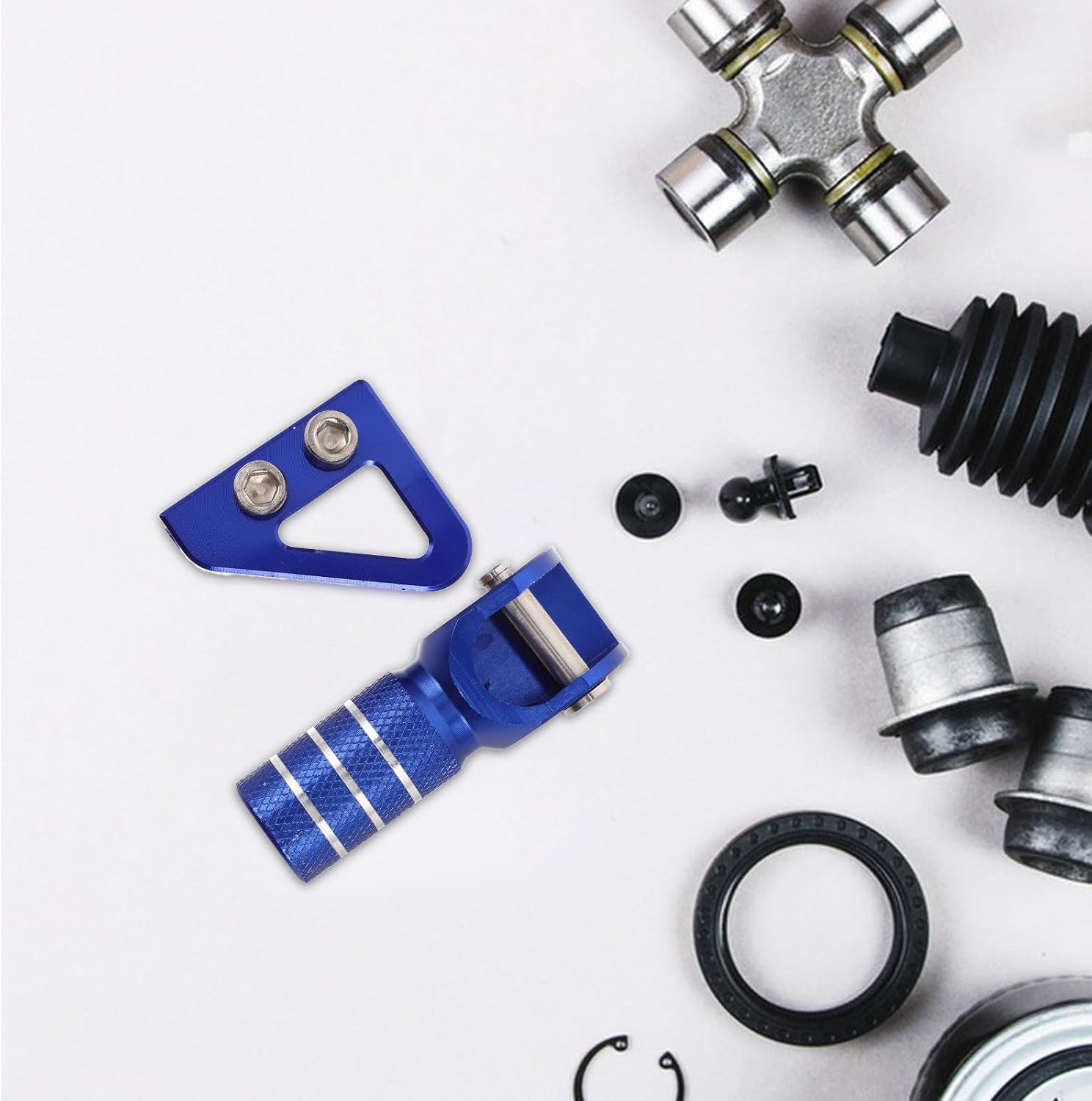 Motorbike Brake Pedal Step Plate and Aluminum Shift Lever Tip Set for 690 Series 990 Dirt Bike Rear Brake Pedal Replacement Kit