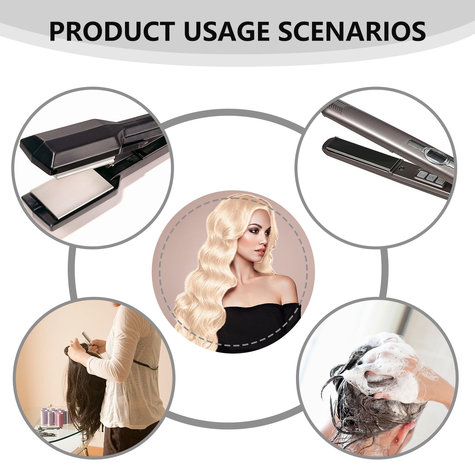 Light Blonde Curly Wig Headband Wig, Long Blonde Wigs for Women, Blond Wigs for Women 27 Length, Synthetic Wave Hair for Simple Styling Soft Touch Natural Appearance Woman Girls - Image 4