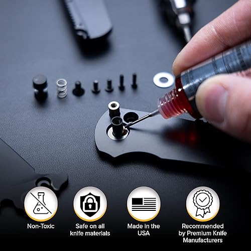 Miniatura 6 de KNIFE PIVOT LUBE KPL Kit original de cuidado y mantenimiento de cuchillos para cuchillas Knife Pivot Lube Heavy, lubricante de navaja de bolsillo,