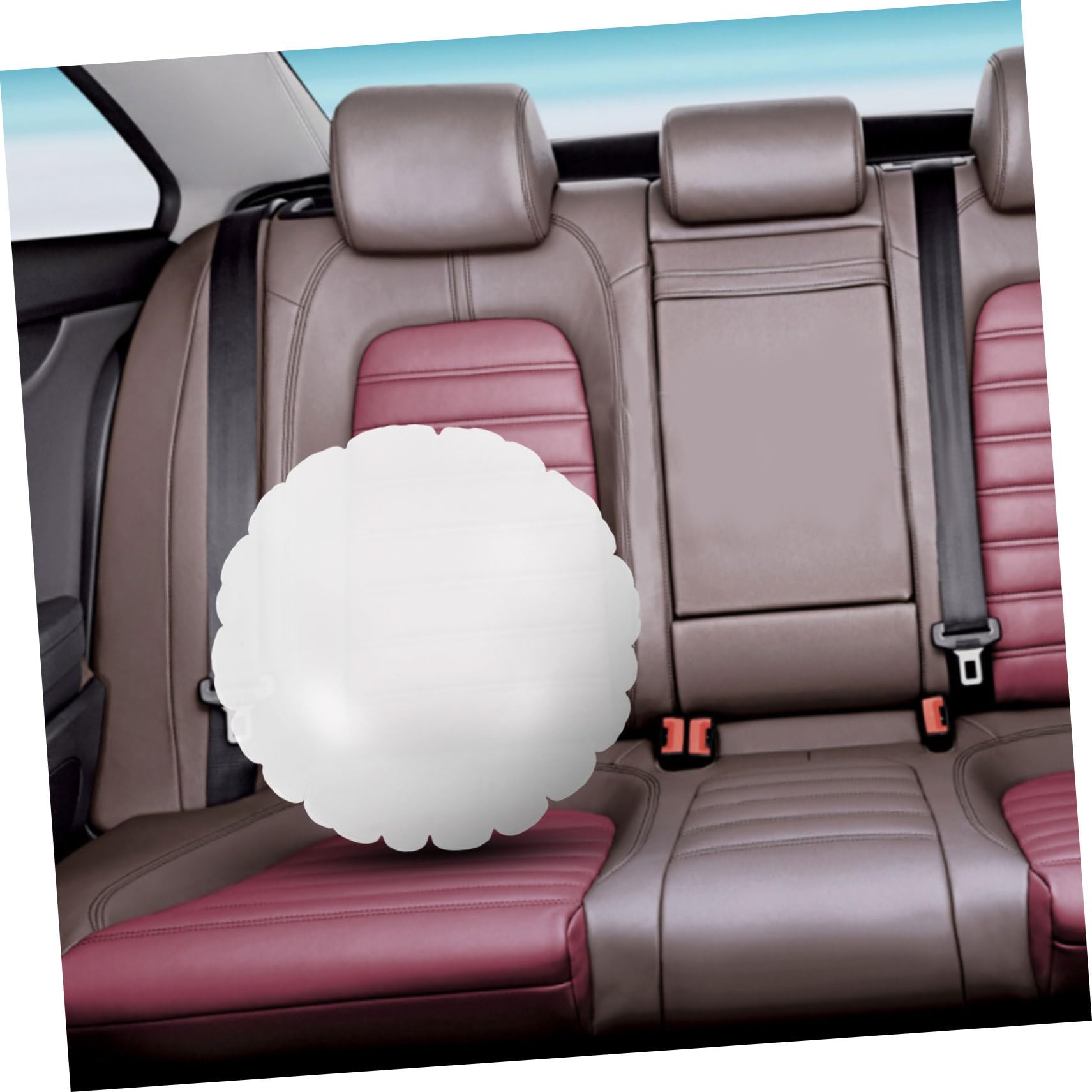 2piezas Cojín Inflable Transparente para Sofá y Camping Almohada De Viaje para Uso Interiores y Exteriores Soporte Ergonómico para Cabeza y Cuello