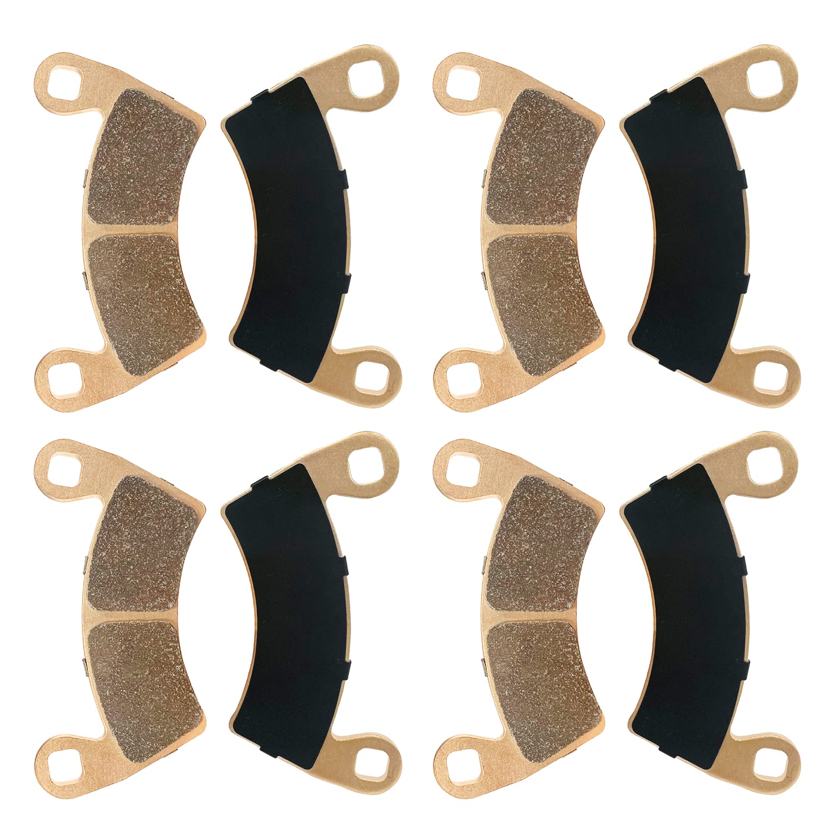 Brake Pads Sintered With Anti-noise Shims for Polaris RZR 900 1000 4 XP RS1 Ranger 570 700 800 900 1000 EV Crew Diesel 6x6, 2203747 Front & Rear Replacement Brake Pads